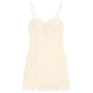 Rotate-FW23 Mini Bustier Dress In Jacquard Fabric